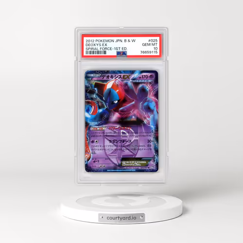 2012 Pokémon Black & White Spiral Force #025 Deoxys EX - 1st Edition Holo (PSA 10 GEM MINT)