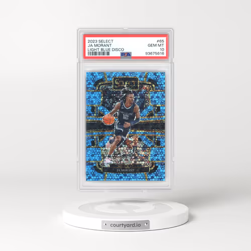 2023 Panini Select #65 Ja Morant - Light Blue Disco (PSA 10 GEM MINT)