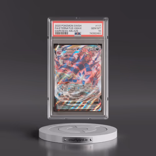 2020 Pokémon Sword & Shield Darkness Ablaze #117 Eternatus Vmax - Full Art (PSA 10 GEM MINT)