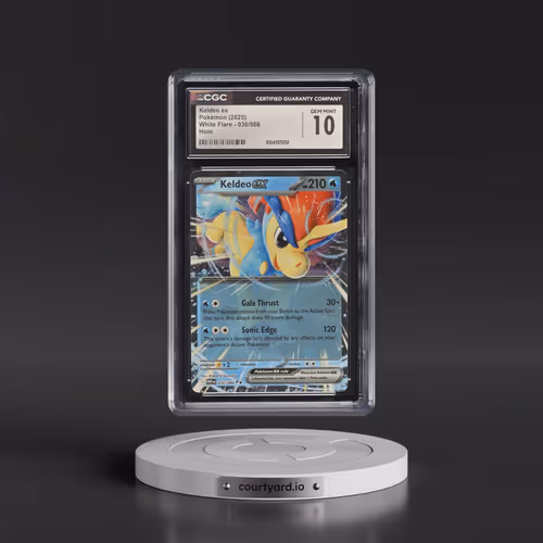 2025 Pokémon Wht EN-White Flare #030 Keldeo EX - Holo (CGC 10 GEM MINT)