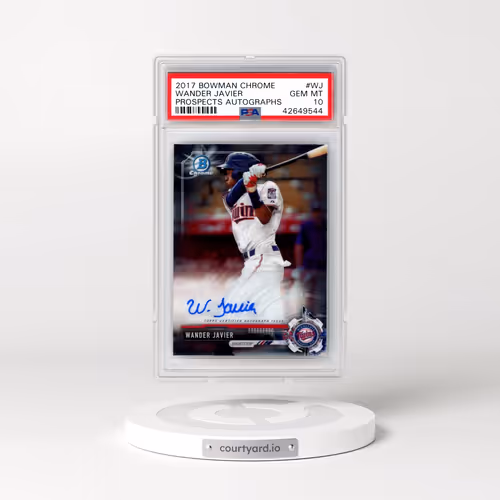 2017 Bowman Chrome Prospect Autographs #WJ Wander Javier (PSA 10 GEM MINT)
