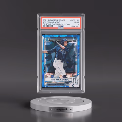 2021 Bowman Draft Chrome Sapphire Edition #BDC191 Kyle Manzardo (PSA 9 MINT)