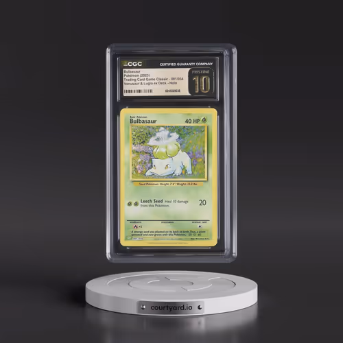 2023 Pokémon CLV-Trading Card Game Classic Venusaur & Lugia EX Deck #001 Bulbasaur (CGC 10 PRISTINE)
