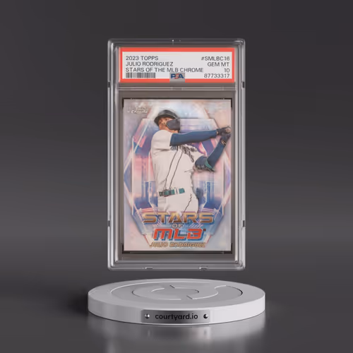 2023 Topps Stars of the MLB Chrome #SMLBC16 Julio Rodriguez (PSA 10 GEM MINT)