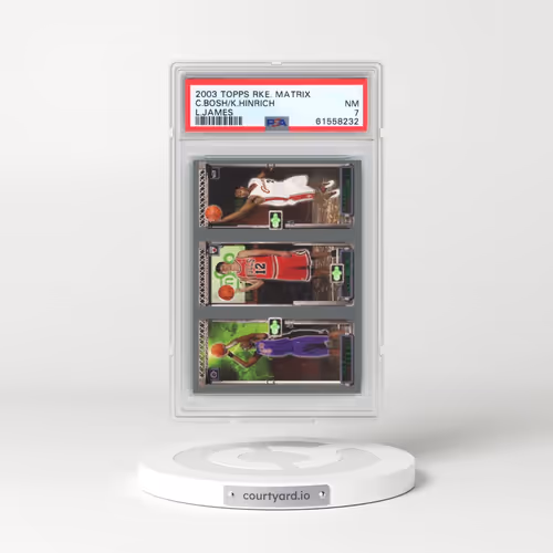 2003 Topps Rookie Matrix Chris Bosh/Kirk Hinrich/LeBron James (PSA 7 NM)
