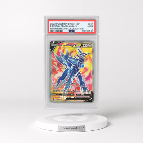 2022 Pokémon Swsh Black Star Promo #255 Origin Forme Dialga V - Holo Full Art Origin Forme Dialga Vstar Premium Collection (PSA 9 MINT)