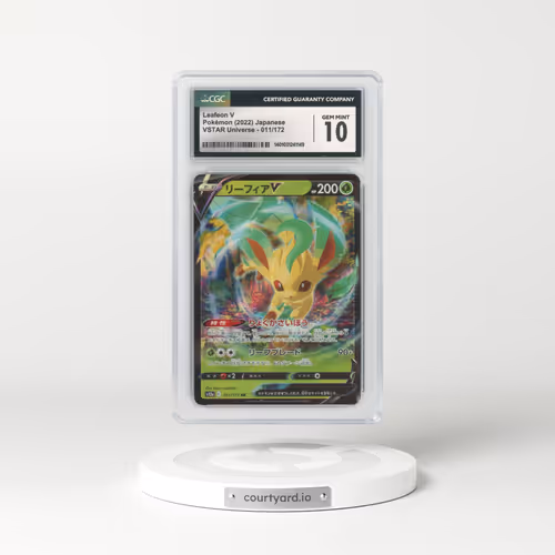 2022 Japanese VSTAR Universe #11 Leafeon V (CGC 10 GEM MINT)