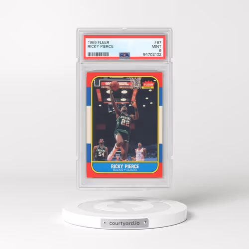 1986 Fleer #87 Ricky Pierce (PSA 9 MINT)