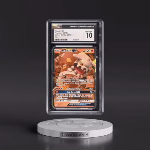2019 Unified Minds #25/236 Heatran GX - Holo (CGC 10 GEM MINT)