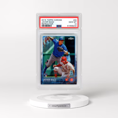 2015 Topps Chrome #89 Javier Baez - Refractor (PSA 10 GEM MINT)