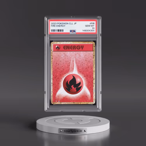 2023 Pokémon Cll-Trading Card Game Classic Charizard & HO-Oh EX Deck #FIR Fire Energy (PSA 10 GEM MI