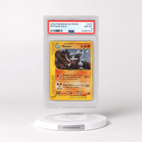 2003 Pokémon Skyridge #H27 Rhydon - Holo (PSA 8 NM-MT)