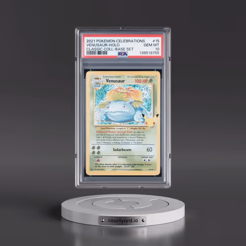 2021 Pokémon Celebrations Classic Collection #15 Venusaur - Holo (PSA 10 GEM MINT)