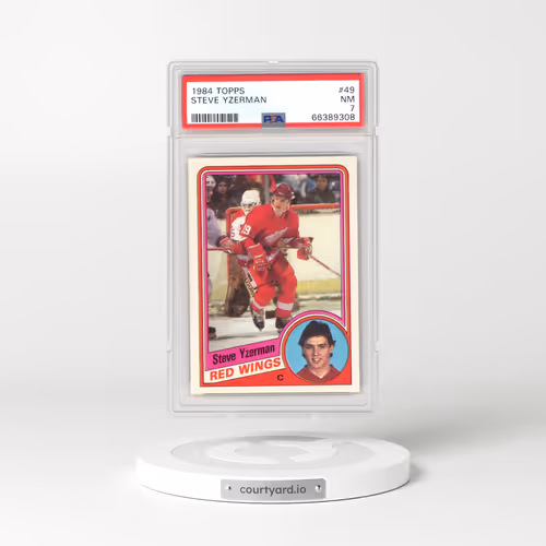 1984 Topps #49 Steve Yzerman (PSA 7 NM)
