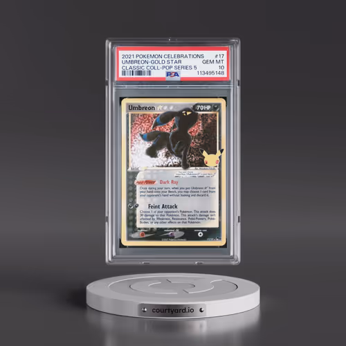 2021 Pokémon Celebrations Classic Collection #17 Umbreon-Gold Star (PSA 10 GEM MINT)