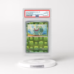 2023 Pokémon Card 151 #001 Bulbasaur - Reverse Holo Master Ball (PSA 10 GEM MINT)