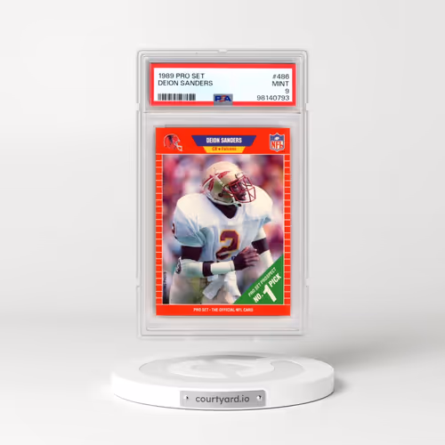 1989 Pro Set #486 Deion Sanders (PSA 9 MINT)