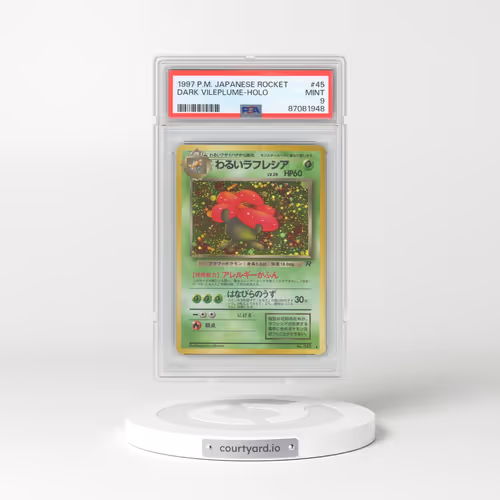 1997 Pokémon Rocket #45 Dark Vileplume - Holo (PSA 9 MINT)