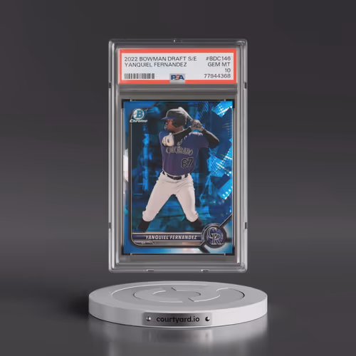 2022 Bowman Draft Chrome Sapphire Edition #BDC146 Yanquiel Fernandez (PSA 10 GEM MINT)