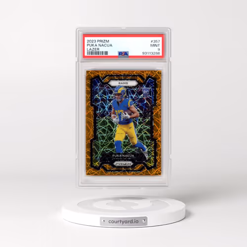 2023 Panini Prizm #357 Puka Nacua - Lazer Prizm (PSA 9 MINT)