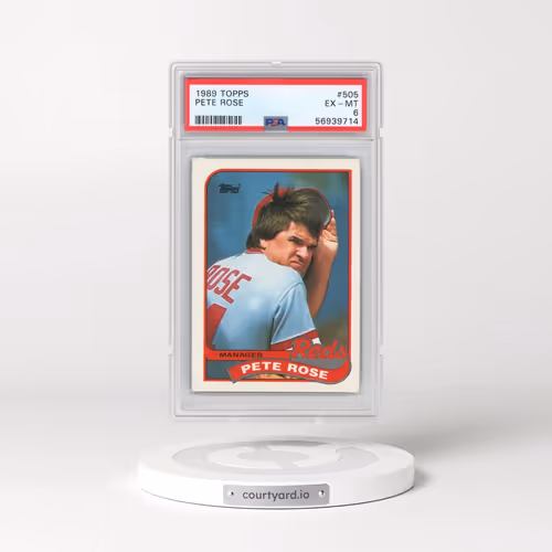 1989 Topps #505 Pete Rose (PSA 6 EX-MT)