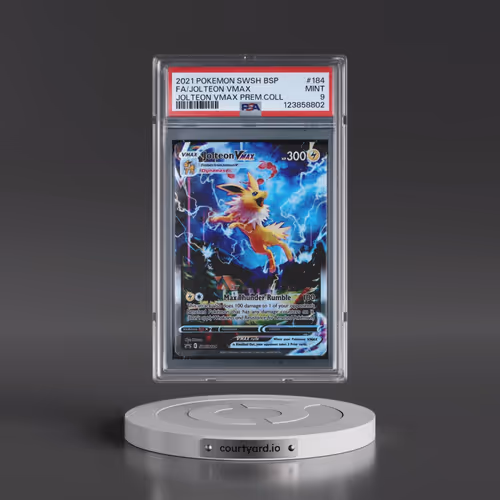 2021 Pokémon Swsh Black Star Promo #184 Jolteon Vmax - Full Art Jolteon Vmax Premium Collection (PSA