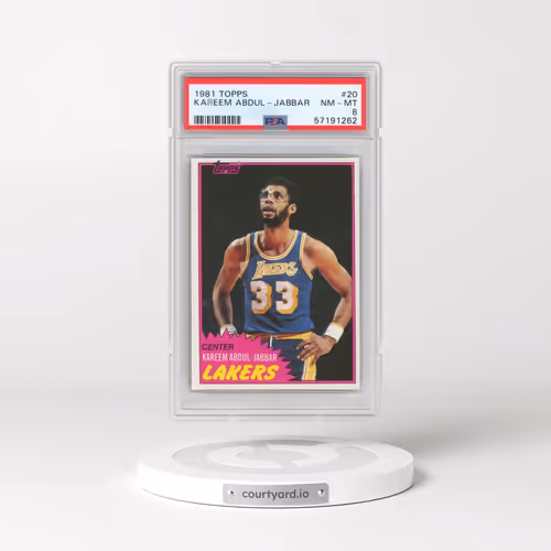 1981 Topps #20 Kareem Abdul-Jabbar (PSA 8 NM-MT)