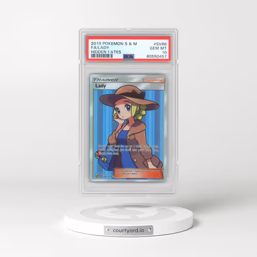 2019 Pokémon Sun & Moon Hidden Fates #SV86 Lady - Full Art (PSA 10 GEM MINT)