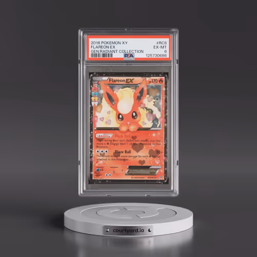 2016 Pokémon XY Generations Radiant Collection #RC6 Flareon EX - Holo (PSA 6 EX-MT)