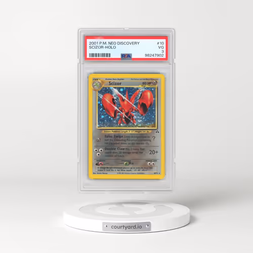 2001 Pokémon Neo Discovery #10 Scizor - Holo (PSA 3 VG)
