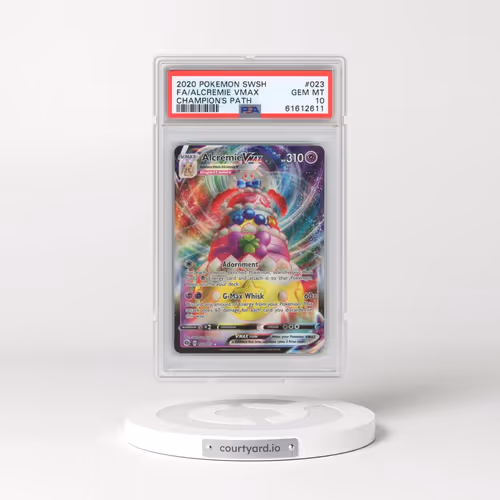 2020 Pokémon Sword & Shield Champion's Path #023 Alcremie Vmax - Full Art (PSA 10 GEM MINT)