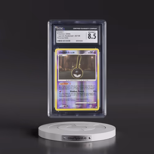 2008 Legends Awakened #42/146 Unown ! - Reverse Holo (CGC 8.5 NM-MT+)