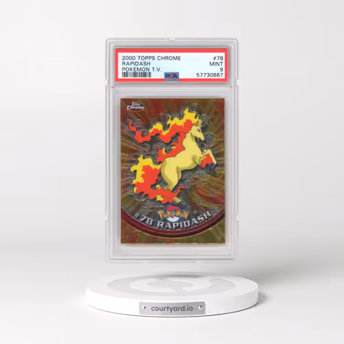 2000 Topps Chrome Pokémon T.V. #78 Rapidash (PSA 9 MINT)