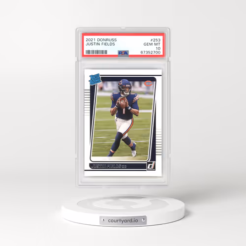 2021 Panini Donruss #253 Justin Fields (PSA 10 GEM MINT)