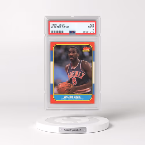 1986 Fleer #23 Walter Davis (PSA 9 MINT)