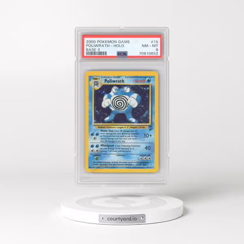 2000 Pokémon Game Base II #15 Poliwrath - Holo (PSA 8 NM-MT)