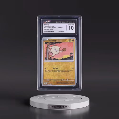 2023 Scarlet & Violet 151 - MEW EN #056/165 Mankey - Reverse Holo (CGC 10 GEM MINT)