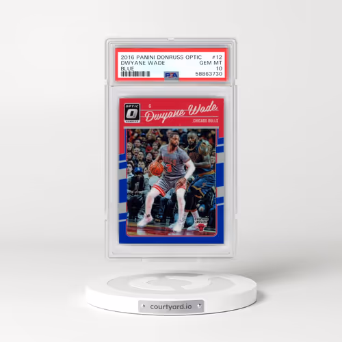 2016 Panini Donruss Optic #12 Dwyane Wade - Blue (PSA 10 GEM MINT)