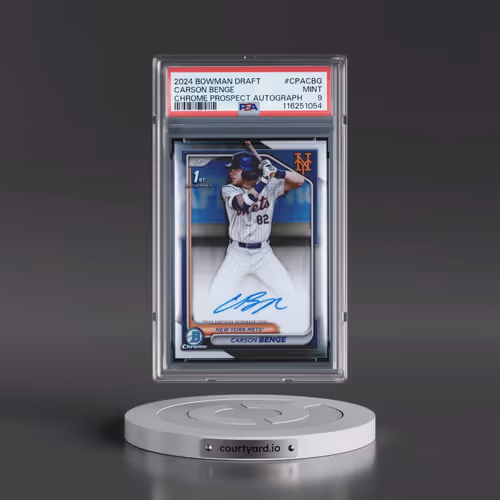2024 Bowman Draft Chrome Prospect Autographs #CPACBG Carson Benge (PSA 9 MINT)