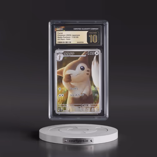 2025 Pokémon SV9-Battle Partners #110 Furret - Art Rare (CGC 10 PRISTINE)