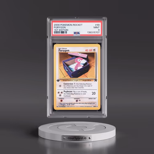 2000 Pokémon Rocket #48 Porygon - 1st Edition (PSA 9 MINT)
