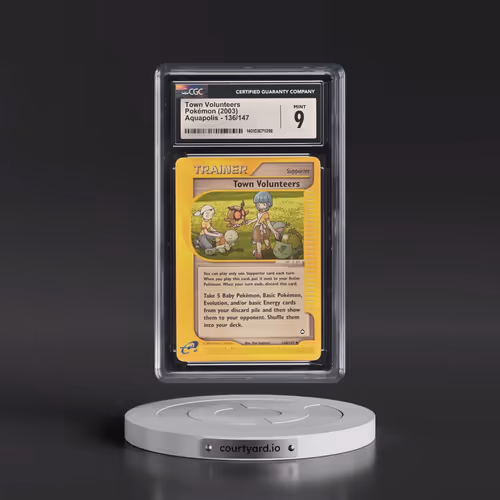 2003 Aquapolis #136/147 Town Volunteers (CGC 9 MINT)
