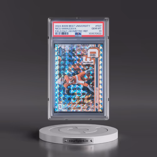 2024 Bowman Best University Field Day #FD7 Nico Iamaleava - Geometric Refractor (PSA 10 GEM MINT)