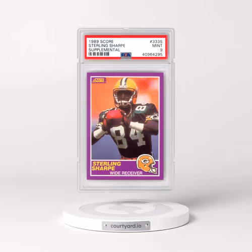 1989 Score Supplemental #333S Sterling Sharpe (PSA 9 MINT)