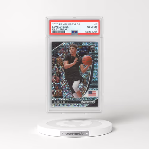 2020 Panini Prizm Draft Picks #3 LaMelo Ball - Fast Break (PSA 10 GEM MINT)