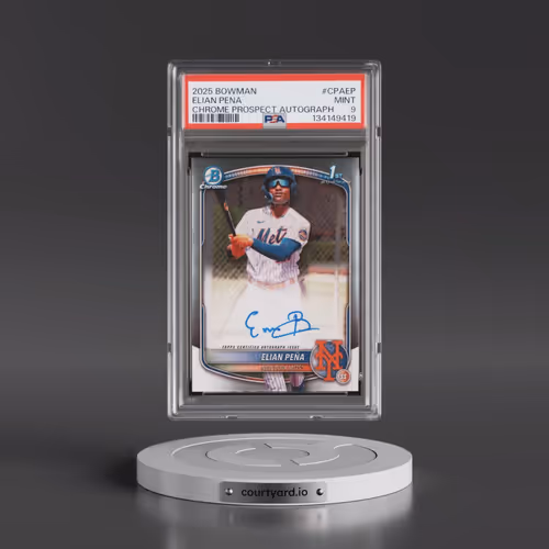 2025 Bowman Chrome Prospect Autographs #CPAEP Elian Pena (PSA 9 MINT)