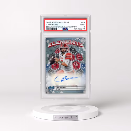 2023 Bowman University Best Elements of the Game Autographs #CR Cam Rising (PSA 9 MINT)