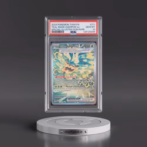 2024 Pokémon Twm EN-Twilight Masquerade #211 Teal Mask Ogerpon EX - Holo Special Illustration Rare (