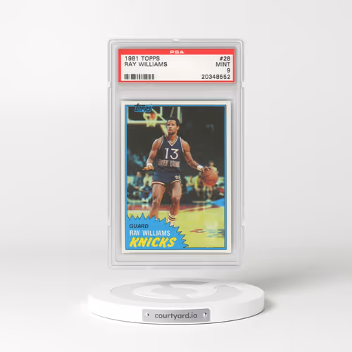 1981 Topps #28 Ray Williams (PSA 9 MINT)