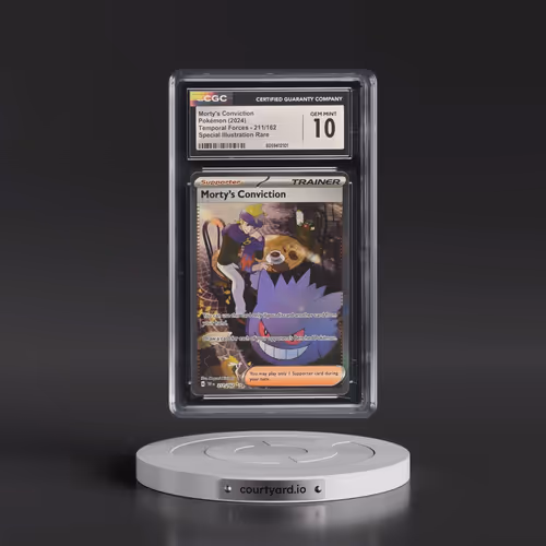 2023 Temporal Forces - TEF EN #211/162 Morty's Conviction - Special Illustration Rare (Holo) (CGC 10